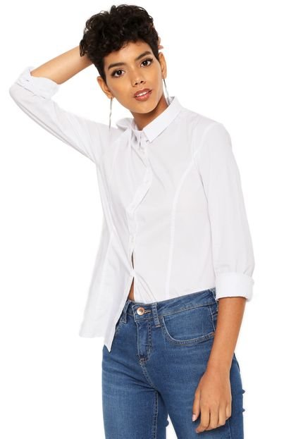 Camisa Calvin Klein Jeans Bordado Branca - Marca Calvin Klein Jeans