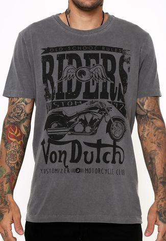 Camiseta Von Dutch  Riders Cinza