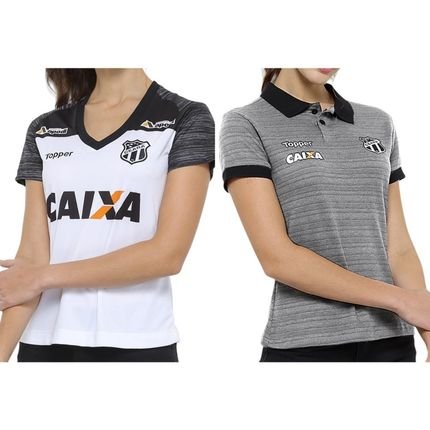 Kit 2 Camisas Topper Ceará 2018 Feminina - Marca Topper