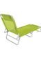 Cadeira Espreguiçadeira Alumínio Mor Verde Limão - Marca Mor