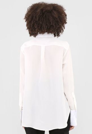Camisa Seda Lauren Ralph Lauren Lisa Off-White