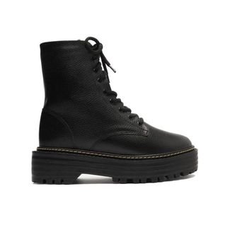 Bota Arezzo A11959 Coturno Tratorado Feminino Arezzo Preto