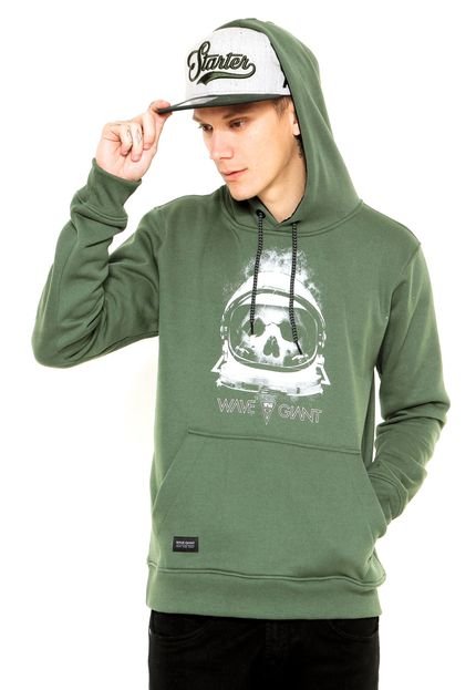 Moletom Fechado WG Dead Moto Verde - Marca WG Surf