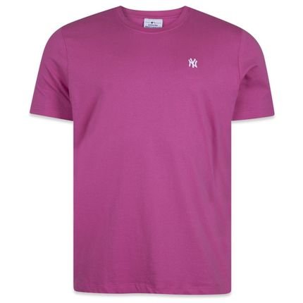 Camiseta New Era Regular New York Yankees Rosa Claro - Marca New Era