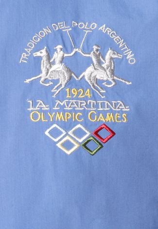 Camisa La Martina Equipo Olympics Azul