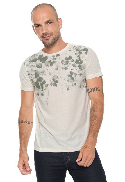 Camiseta Aramis Floral Off-white - Marca Aramis
