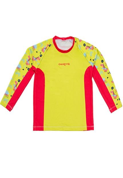 Camiseta Proteção UV 50 Infantil Praia Neon Dino-8 - Marca Over Fame