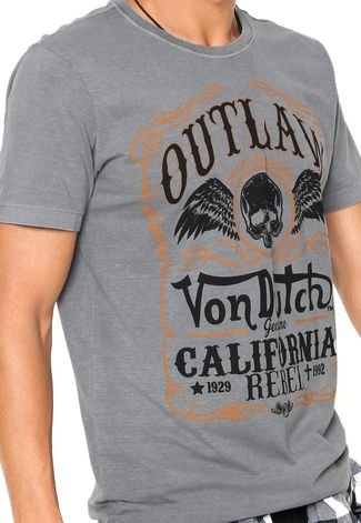 Camiseta Von Dutch  Outlaw Cinza