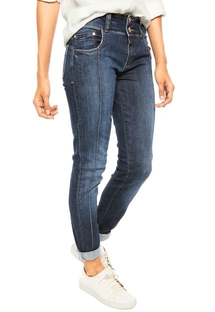 Calça Jeans Disparate Recorte Estonada Azul - Marca Disparate