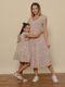 Vestido Alice Floral Mini Bege Infantil - Marca Aura