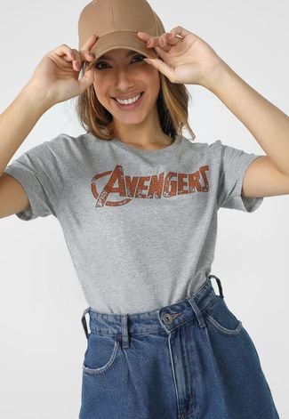 Blusa Cativa Marvel Avengers Cinza