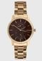 Relógio Lince LMGJ086L N1KX Dourado/Marrom - Marca Lince