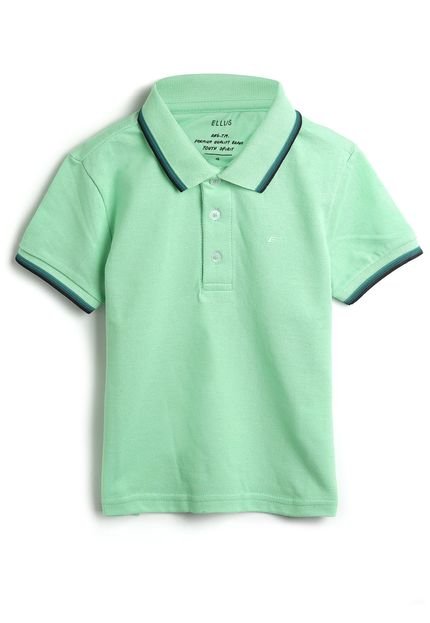 Camisa Polo Ellus Kids Menino Listras Verde - Marca Ellus Kids