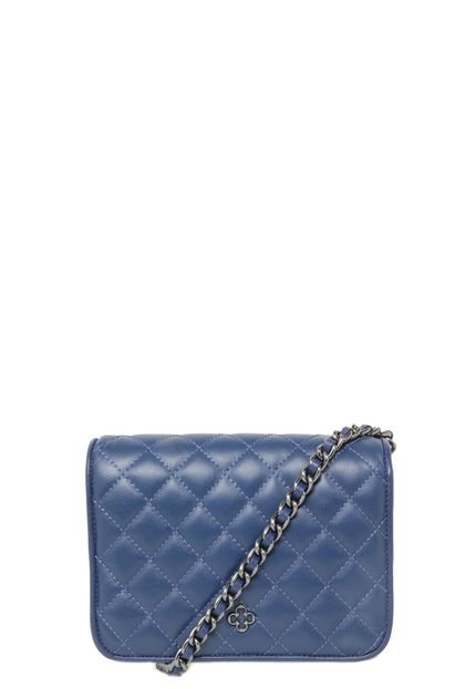 Bolsa Couro Capodarte Shoulder Bag Pequena Azul-Marinho - Marca Capodarte
