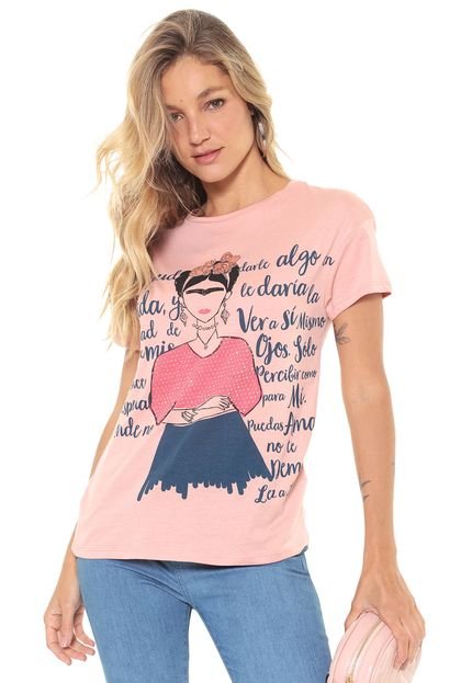 Camiseta Lez a Lez Frida Rosa - Marca Lez a Lez
