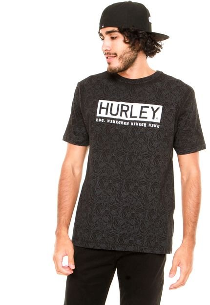 Camiseta Especial Hurley Dark Roses Preta - Marca Hurley