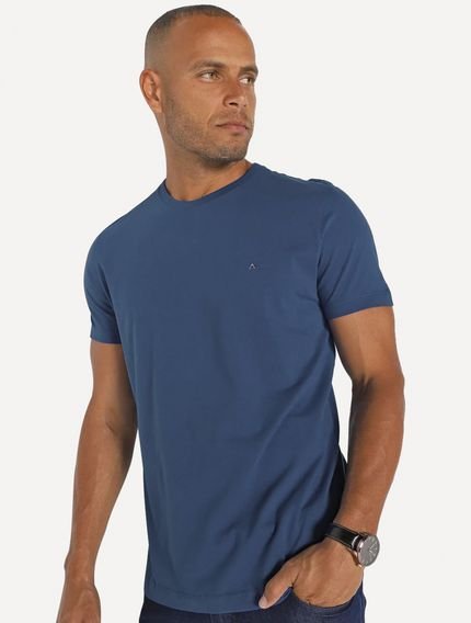 Camiseta Aramis Masculina Eco Lisa Azul Cobalto - Marca Aramis