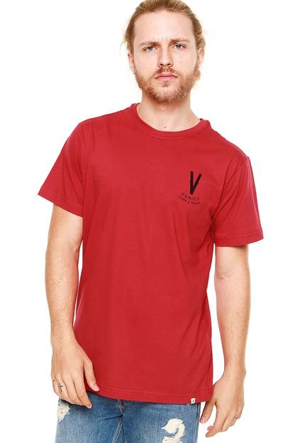 Camiseta Lightning Bolt Venice Surf Vermelho - Marca Lightning Bolt