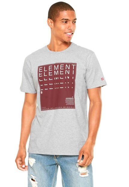 Camiseta Element Script Cinza - Marca Element