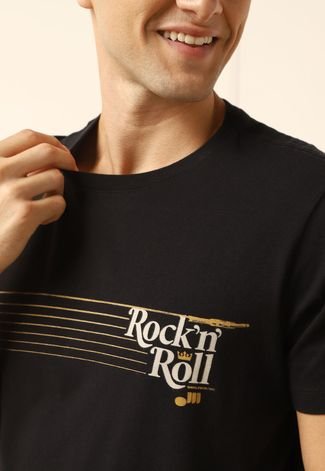 Camiseta Osklen Vintage Rock Preta