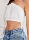 Cropped Ombro Único Off-White - Marca Youcom