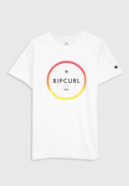 Camiseta Rip Curl Infantil Lettering Branca - Marca Rip Curl