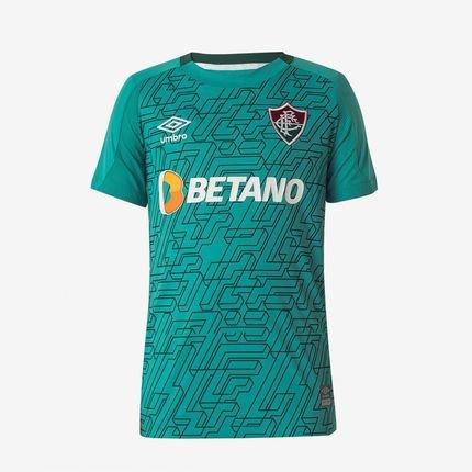 Camisa Mc Goleiro Juvenil Umbro Fluminense Of. 2022 Incolor - Marca Umbro