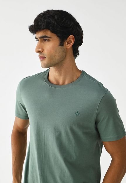 Camiseta Dudalina Regular Logo Verde - Marca Dudalina