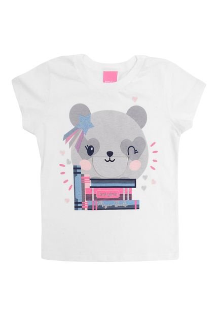 Camiseta Kamylus Infantil Urso Branca - Marca Kamylus