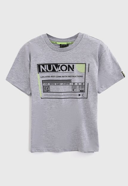 Camiseta NUV.ON Infantil Estampa Cinza - Marca NUV.ON