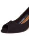 Peep Toe Santa Lolla Suede Preto - Marca Santa Lolla