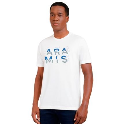 Camiseta Aramis Modern Logo In24 Off White Masculino - Marca Aramis