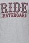 Camiseta Manga Curta Ride Skateboard Soxer Cinza - Marca Ride Skateboard
