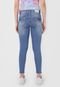 Calça Cropped Jeans Biotipo Skinny Destroyed Azul - Marca Biotipo