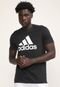 Camiseta adidas Performance D2M Logo Feelready Preta - Marca adidas Performance