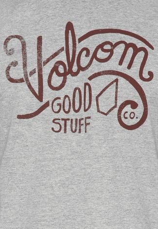Camiseta Volcom Good Stuff Cinza