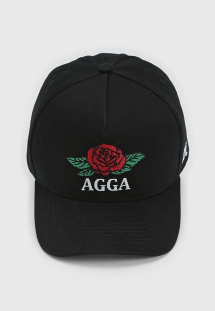 Boné Agga Rose Preto - Marca Agga