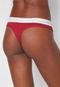 Calcinha Calvin Klein Underwear Fio Dental Basic Vermelha - Marca Calvin Klein Underwear