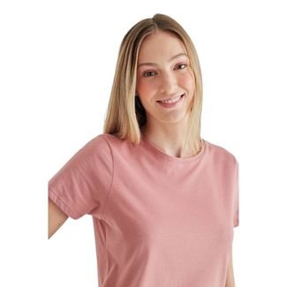 Camiseta Fem Simples Reserva Rosa