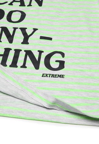 Camiseta Extreme Menino Escrita Verde
