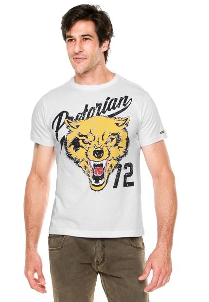 Camiseta Pretorian Lobo Branca - Marca Pretorian