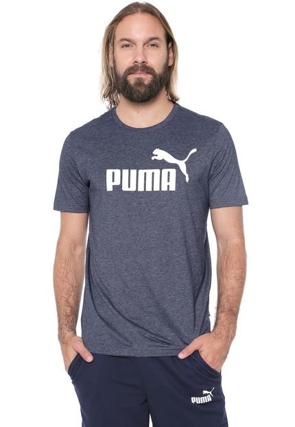 Camiseta Puma Essentials   Heather Azul-marinho - Marca Puma