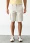 Bermuda Sarja GAP Cargo Liso Off-White - Marca GAP