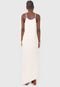 Vestido Forum Longo Foto Off-White - Marca Forum