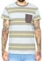 Camiseta Element Striped Cinza/Amarela - Marca Element