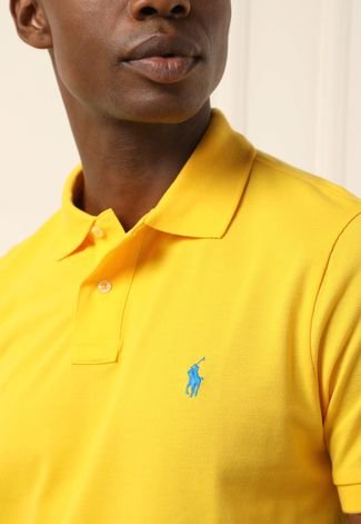 Camisa Polo Ralph Lauren Brasil Amarela - Compre Agora