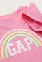 Camiseta Bebê GAP Logo Rosa - Marca GAP