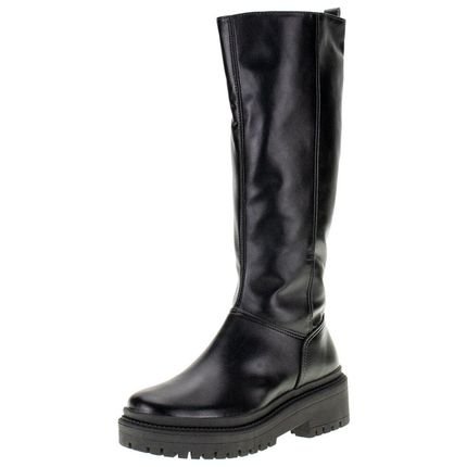 Bota Feminina Cano Alto Via Marte 005002 5835002 Preto - Marca Via Marte