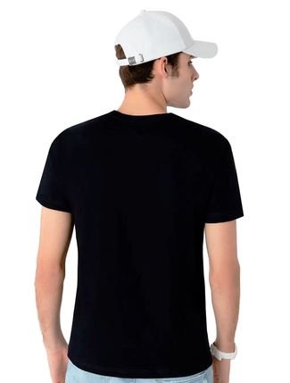 Camiseta Tommy Hilfiger Masculina Roundall Graphic Tee Azul Marinho