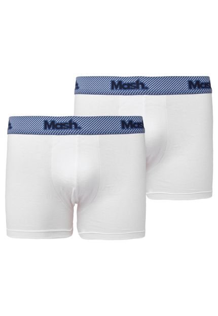 Kit Cueca MASH Boxer Logo Branco - Marca MASH